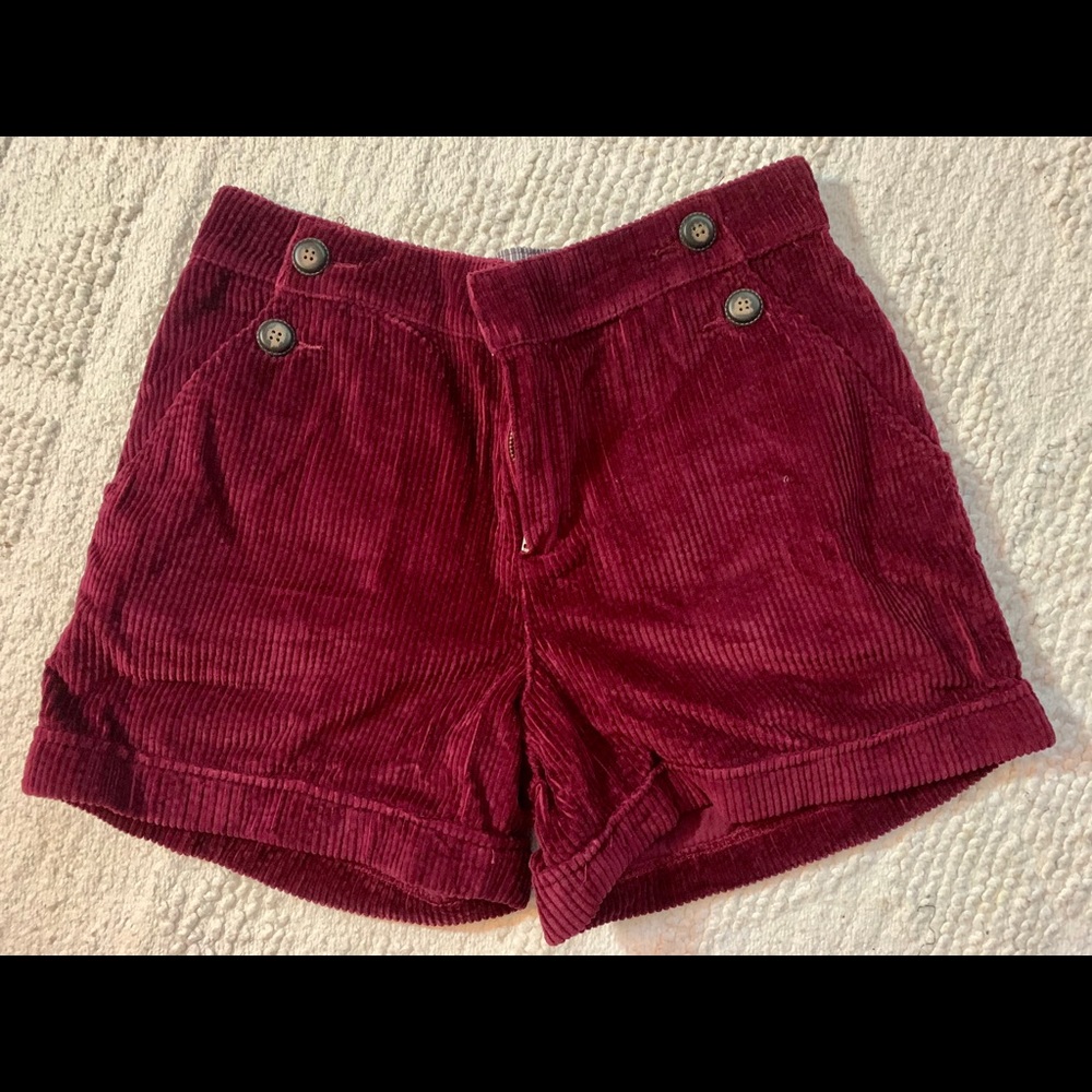 NWOT Anthropologie Corduroy Shorts 10